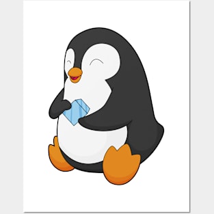 Penguin Ice cubes Posters and Art